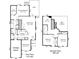 Detailed floor plan showcasing the layout of the home, including the garage, kitchen, and bedrooms at 2545 Chasewater Dr, Fort Mill, SC 29707