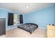 Comfortable bedroom with carpet and window at 394 Link Dr, Iron Station, NC 28080