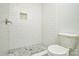 Bathroom featuring white subway tile shower and a pebble tile shower floor at 402 Gibson Park Dr, Huntersville, NC 28078