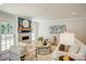 Inviting living room with a modern fireplace, stylish decor, and comfortable seating arrangement at 4226 Raney Way, Charlotte, NC 28205