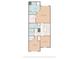 Here is the second floor layout including the primary bedroom, bathrooms, laundry room, and two additional bedrooms at 7032 Everly Commons Ln, Tega Cay, SC 29708