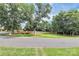 A residential lot featuring green grass and mature shade trees with a street view at 8062 Knights Bridge Rd, Charlotte, NC 28210