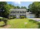 Charming two-story home with a manicured lawn, classic shutters, and an attached two-car garage at 1109 Sunnyview Cir, Matthews, NC 28105