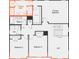 Upstairs floor plan showcasing bedrooms, laundry, bathrooms, and loft area at 12591 Forager Pl # 92, Midland, NC 28107