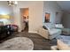 Living room with view into the kitchen at 1344 Moonshadow Ln, Shelby, NC 28150