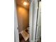 A conveniently located and well-lit half bathroom offers essential comfort and simplicity at 1344 Moonshadow Ln, Shelby, NC 28150