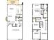 Floor plan showing a two-story home with kitchen, bedrooms, and garage at 176 Quartz Hill Way, Waxhaw, NC 28173