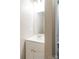 A well-lit bathroom vanity with a modern sink, cabinet, and brushed nickel hardware at 1818 Stowe Ave, Gastonia, NC 28054