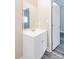 Bathroom vanity features modern design with white shaker cabinets at 1818 Stowe Ave, Gastonia, NC 28054