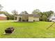 Spacious backyard with a well-maintained lawn, covered patio and mature trees, offering great outdoor space at 2460 Prince Dr, Lancaster, SC 29720