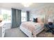 Cozy bedroom featuring floral wallpaper, large windows, and stylish decor at 4715 Formation Dr # 047, Lancaster, SC 29720