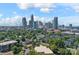 Panoramic view of a vibrant city skyline surrounded by lush greenery, blending urban and natural landscapes at 514 W 10Th St # 302, Charlotte, NC 28202