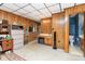Wood paneled room with built-in storage and a full bath at 544 Hicks Creek Rd, Troutman, NC 28166