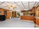 Open living room and kitchen area with stainless steel appliances at 544 Hicks Creek Rd, Troutman, NC 28166