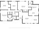 Floor plan showing the layout of the bedrooms, bathrooms, kitchen, and living areas at 6513 Old Post Rd, Charlotte, NC 28212