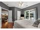 Bright bedroom reveals an open layout, backyard views, and convenient access to other areas at 1800 Robbins Meadows Dr, Waxhaw, NC 28173