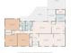Detailed floor plan showcasing the layout of the home, including room sizes and locations at 2104 Stoneyridge Dr, Charlotte, NC 28214