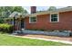 Close-up of the brickwork, front door, and landscaping at 2623 Ne 13Th Ne St, Hickory, NC 28601