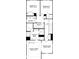 Detailed floor plan showcases owner's suite, owner's bath, 3 bedrooms, bath 2, laundry room, and sitting room at 3103 Middle St # 92, Charlotte, NC 28278