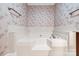 Bathroom close up featuring a bright white bathtub at 36433 Azalea Cir, New London, NC 28127