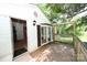 Exterior view of a spacious wooden deck and the home's entrance at 4171 Leatherman Rd, Vale, NC 28168