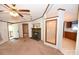 Cozy living room with a stone fireplace and lots of natural light at 4171 Leatherman Rd, Vale, NC 28168