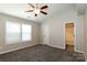 Spacious bedroom with vaulted ceilings, plush carpet, neutral walls, and natural light at 437 Danielle Way, Fort Mill, SC 29715