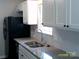 A well-designed kitchen featuring stainless steel sink, granite countertops, and white cabinets at 5855 Amity Springs Dr, Charlotte, NC 28212