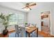 Inviting dining room with elegant table setting, stylish chairs, and ample natural light at 6319 Welford Rd, Charlotte, NC 28211
