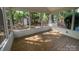 Spacious screened porch offering outdoor views and natural light at 709 Falls Church Rd, Charlotte, NC 28270