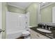 Bathroom with white tub and shower combination at 1019 Westlake Dr, Kannapolis, NC 28081