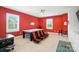Fun-filled game room with air hockey, tv, and seating at 200 Squash Harvest Ct, Matthews, NC 28104