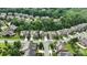 Aerial shot showcasing well-maintained homes, lush landscaping, and tree-lined streets at 2377 Maple Grove Nw Ln, Concord, NC 28027