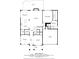Detailed first-floor floor plan showcasing the layout with kitchen, living room, and primary bedroom suite at 2377 Maple Grove Nw Ln, Concord, NC 28027