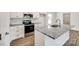Modern kitchen features stainless steel appliances and granite countertops with subway tile backsplash at 3248 Ferguson Long Rd, York, SC 29745