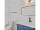 Bathroom features combo tub/shower, vanity with oil rubbed bronze faucet and mirror at 4349 Castleton Rd, Charlotte, NC 28211