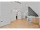 Loft with wet bar and beverage center, perfect for entertaining guests at 4349 Castleton Rd, Charlotte, NC 28211
