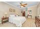 The spacious main bedroom features neutral walls, carpet, and wood furniture at 5205 Tedorill Ln, Charlotte, NC 28226