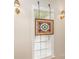 The window features detailed stained glass surrounded by neutral colored walls at 5205 Tedorill Ln, Charlotte, NC 28226