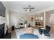 Inviting living room with a fireplace, modern furnishings, and an open layout perfect for entertaining at 10094 Treeside Ln, Matthews, NC 28105