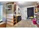 Fun bedroom featuring a raised bed with a playful fort-like structure at 113 Missouri Ln, Mount Holly, NC 28120