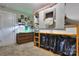 Fun bedroom featuring a raised bed with a fort-like structure and a fish tank at 113 Missouri Ln, Mount Holly, NC 28120