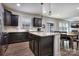 Stylish kitchen with granite countertops, stainless steel appliances, and a center island at 113 Missouri Ln, Mount Holly, NC 28120