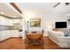 Combination living and dining area adjacent to the kitchen at 1300 Reece Rd # 402, Charlotte, NC 28209