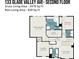 Detailed second floor plan showing the layout of rooms including the primary bedroom, Gathering room, and bathrooms at 133 Glade Valley Ave, Mooresville, NC 28117