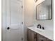 Bathroom featuring modern vanity, sink, and stylish fixtures for a clean, contemporary look at 1606 N Rhyne St, Gastonia, NC 28054