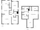 Detailed floor plan showcasing the layout of the two-story home, including bedrooms, kitchen, living room, and bathrooms at 16815 Spruell St, Huntersville, NC 28078