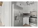 Well-lit kitchen featuring a stainless steel refrigerator and modern appliances at 2268 Bay Ct, Newton, NC 28658