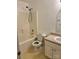 Cozy bathroom features a shower-tub combo, toilet, and vanity sink with good lighting at 2289 Kestrel Dr, Rock Hill, SC 29732