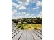 Scenic view of the neighborhood with lush landscaping, mature trees, and pond at 3011 Ella Katherine Way, Charlotte, NC 28210